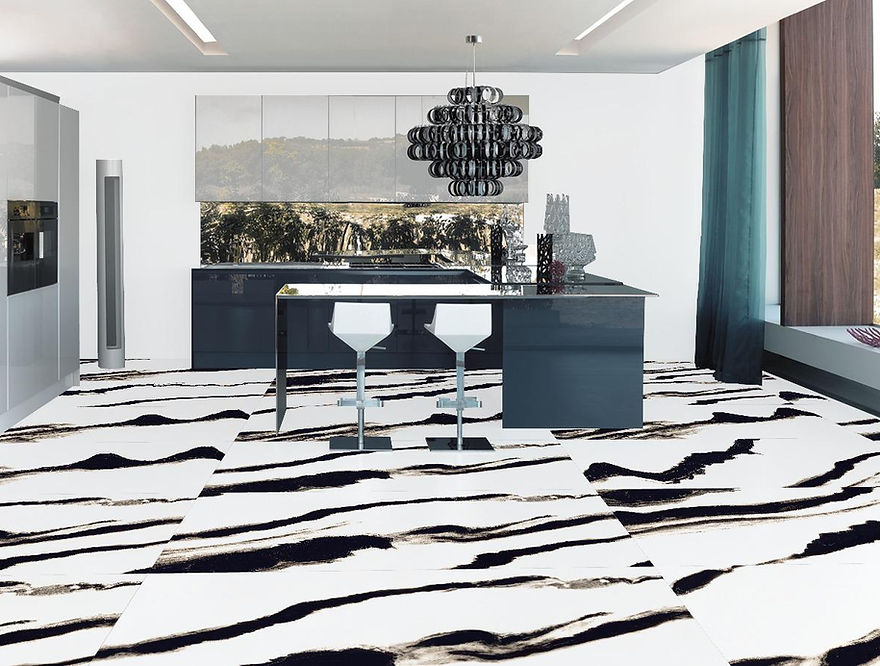 Panda White Porcelain Tile – 24" x 48"