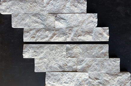 6X12 staggered glued panel travertine and marble split face | stone ledger | Ledger Stone, QUARTZITE, Travertine and Marble | EUROLUX