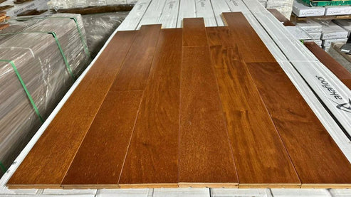 Mahogany Golden Teak (Garapa) 5" x 3/4" - Clear Grade