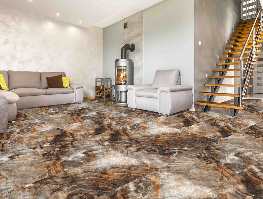 Rainbow Brown Porcelain Tile - 24" x 48"