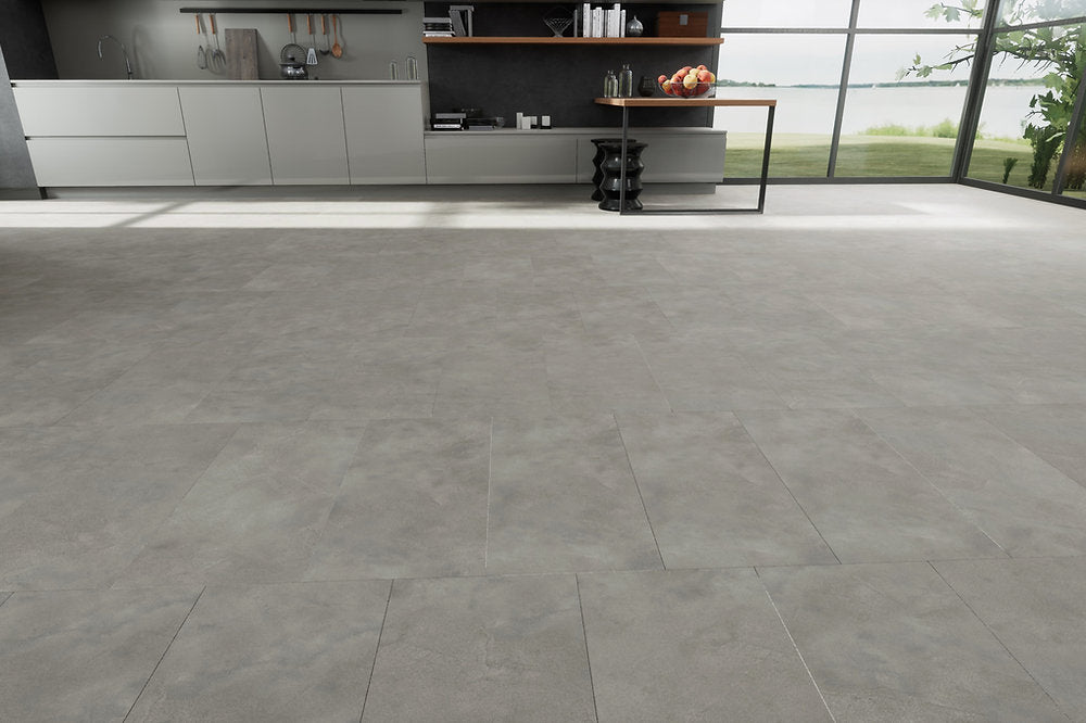 Pewter Steel | vinyl flooring | Deluxe Marble Series, Vinyl Plank | EUROLUX